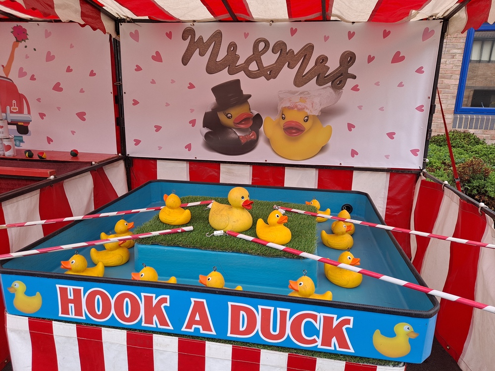 wedding themed hook a duck side stall