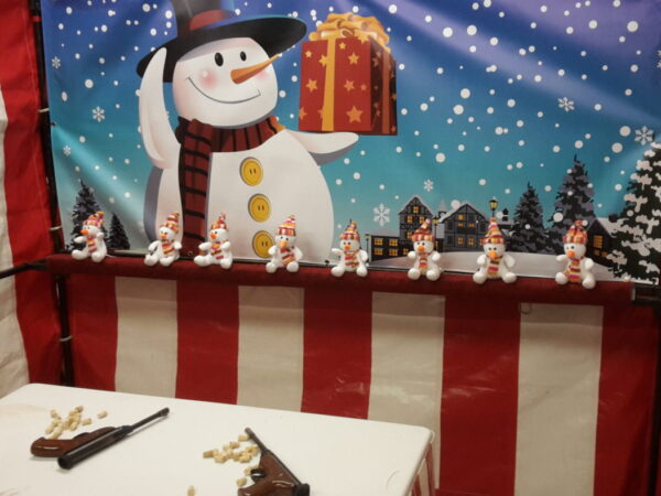 Snowman Cork Shooting Side Stall Rental
