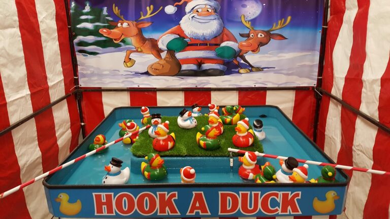 Christmas Hook a Duck Side Stall Rental - Festive Fairground Classic