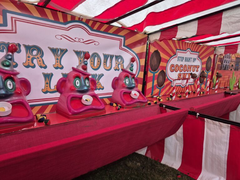 Feed the Clown Head Side Stall Rental