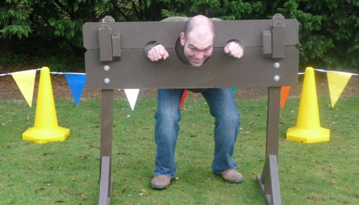Wooden Stocks Rental – Classic Fairground Fun & Hilarious Photo Opportunities!