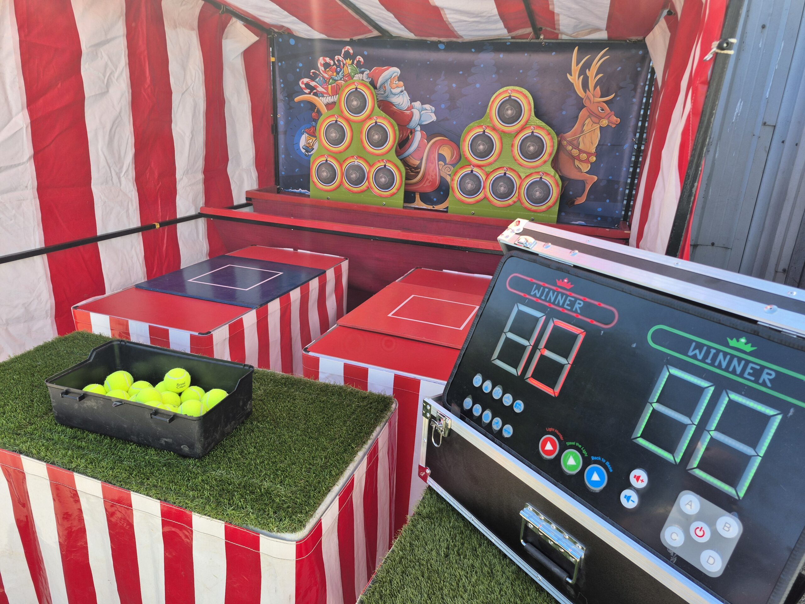 Christmas Lights Beer Pong Side Stall