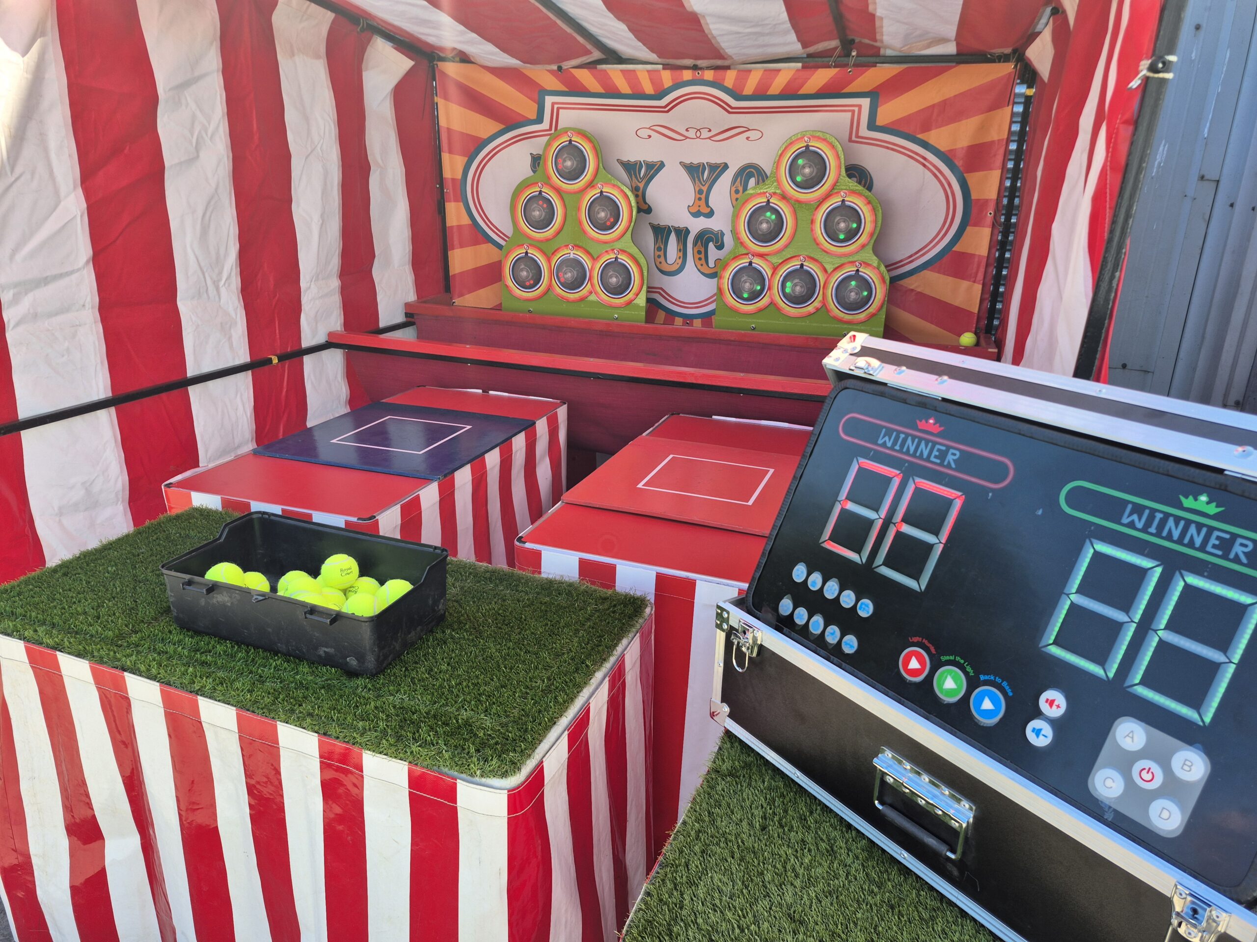 Electronic Beer Pong Side Stall